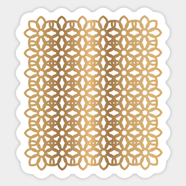 Arabesque Pattern Sticker by MHich